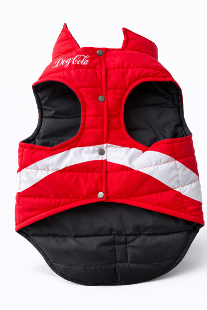 Chaleco Acolchado para Perros “Dog Cola” Rojo 10XL
