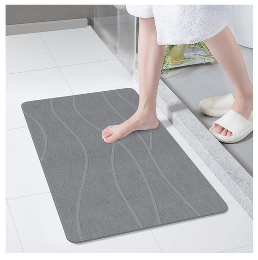 Tapete de Piedra Diatomita Ultra Absorbente – Secado Rápido y Antideslizante para Baño