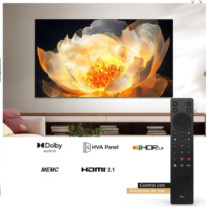 Smart TV TCL 55" 4K UHD - Google TV (V6C Series) | Cine en Casa